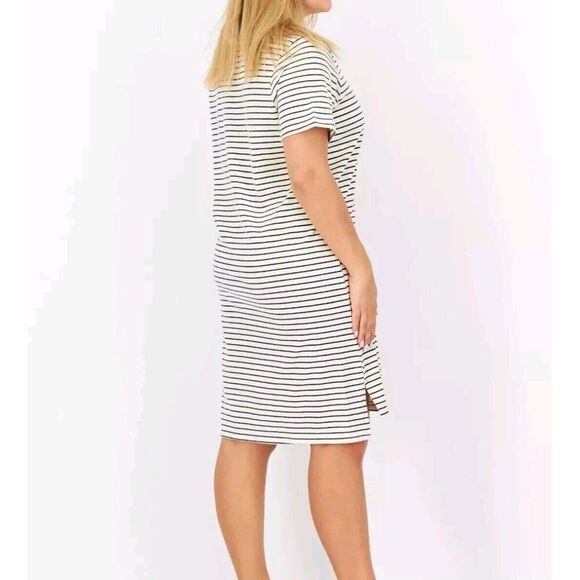 Buffalo David Bitton Women's XXL Striped Pullover Hi Low Shirt Dress Cotton Rich - Picture 3 of 12